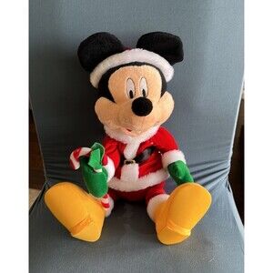Disney Gemmy Singing Christmas Mickey w/Candy cane